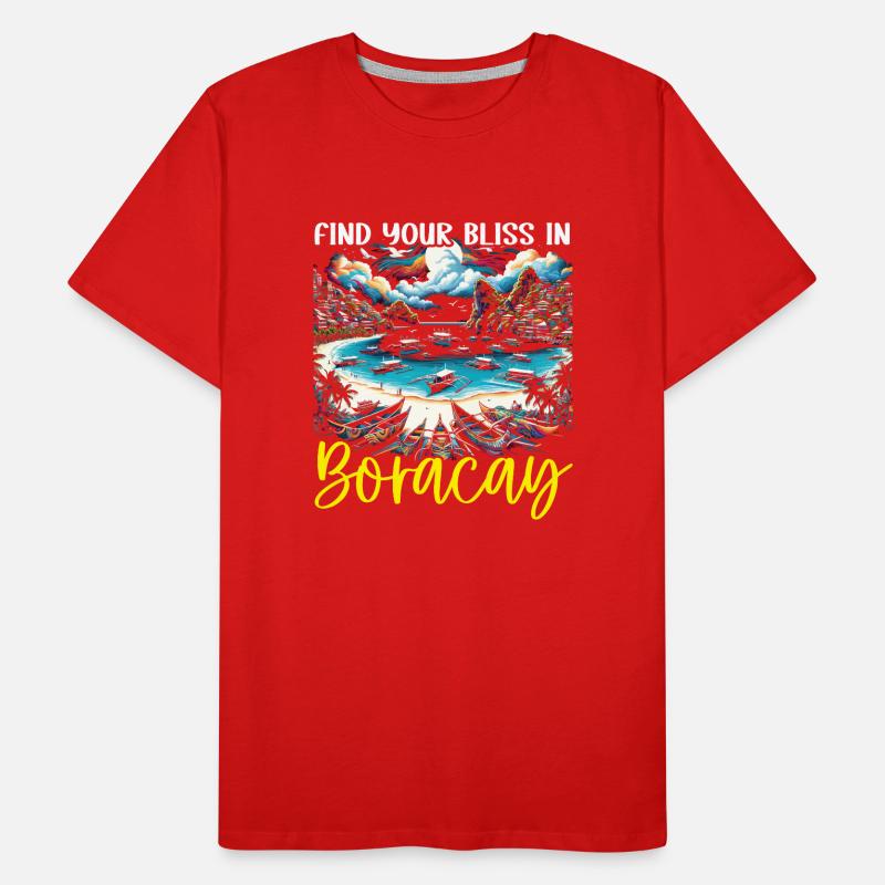 Boracay Philippines Summer Vacation Boaracay Beach Men's Premium Organic T-Shirt
