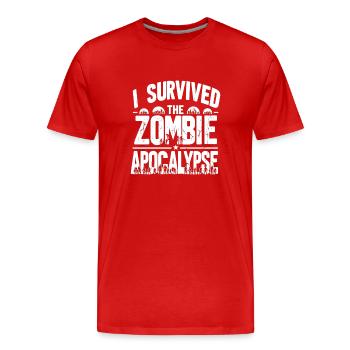 Horrorfilm-fan Zombie-horror Klassischer - Männer Premium Bio T-Shirt - Rot - Vorne - Damien (186cm)