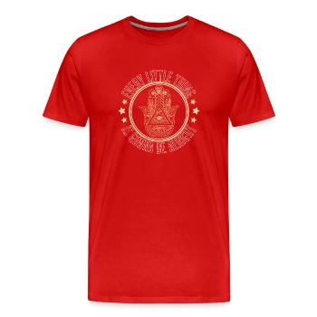 Yoga Hindu Hamsa Eye Symbol Talisman Buddha - Männer Premium Bio T-Shirt - Rot - Vorne - Damien (186cm)