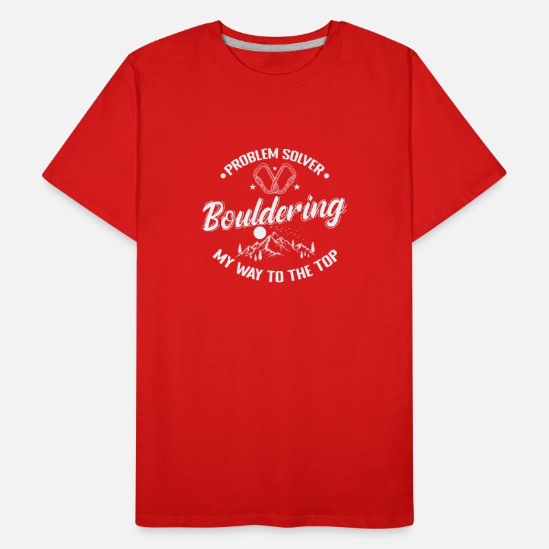 Problem Solver Bouldering mon chemin vers le sommet T-shirt bio Premium Homme