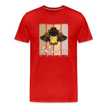 Rahu Tempel Khmer Hindu Traditionell Bayon - Männer Premium Bio T-Shirt - Rot - Vorne - Damien (186cm)