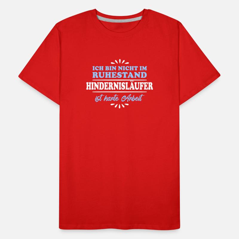 Retraite Retraité Course d’obstacles retraité T-shirt bio Premium Homme