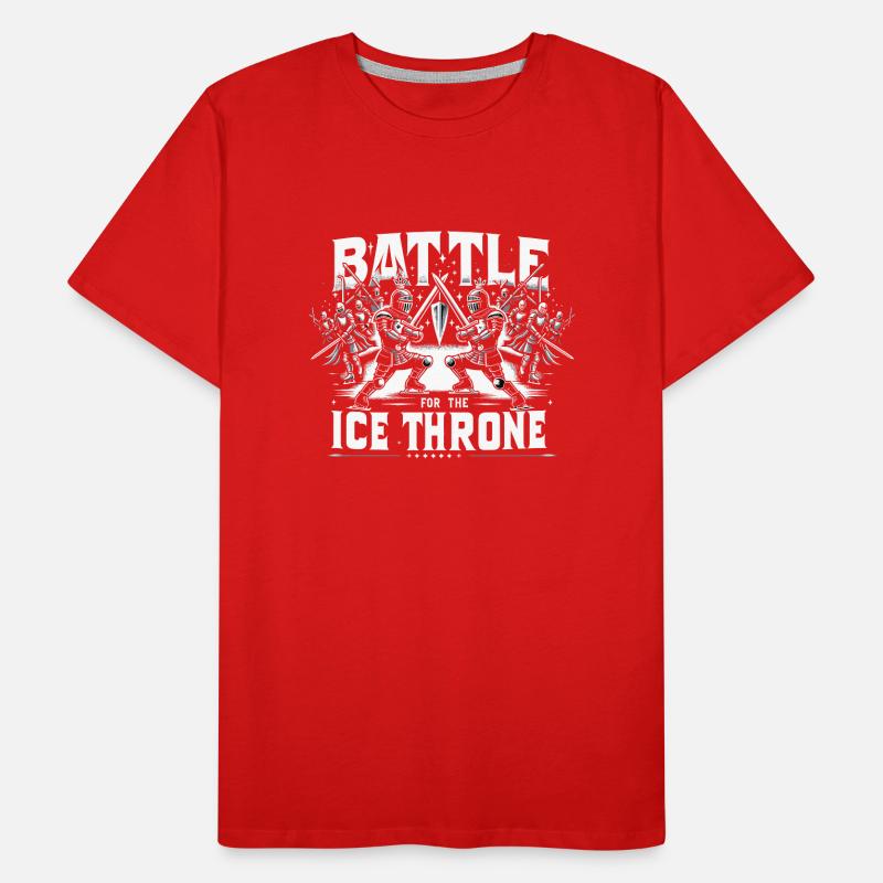 Eislaufen Schlittschuhläufer Männer Premium Bio T-Shirt