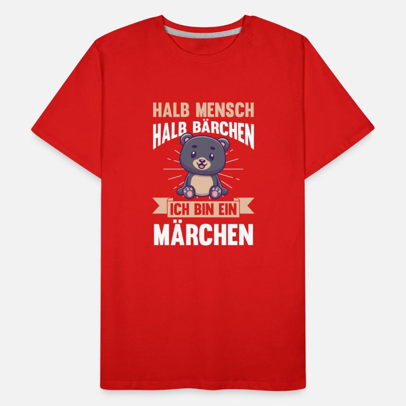 Half Human, Half Bear Men's Premium Organic T-Shirt