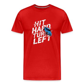 Derby de démonstration Derby de démolition Derby de démolition - T-shirt bio Premium Homme - rouge - Devant - Damien (186cm)