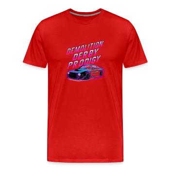 Demo Derby Demolition Derby Demolition Derby - Männer Premium Bio T-Shirt - Rot - Vorne - Damien (186cm)