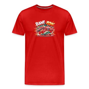 Demo Derby Demolition Derby Demolition Derby - Männer Premium Bio T-Shirt - Rot - Vorne - Damien (186cm)