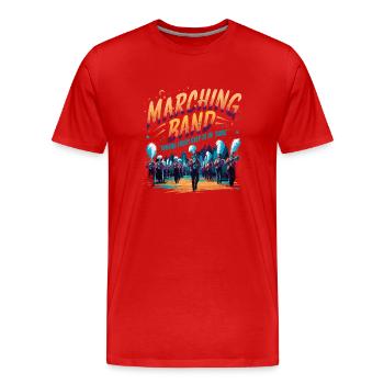 Fanfare Clarinettiste Musique de répétition de l’école - T-shirt bio Premium Homme - rouge - Devant - Damien (186cm)
