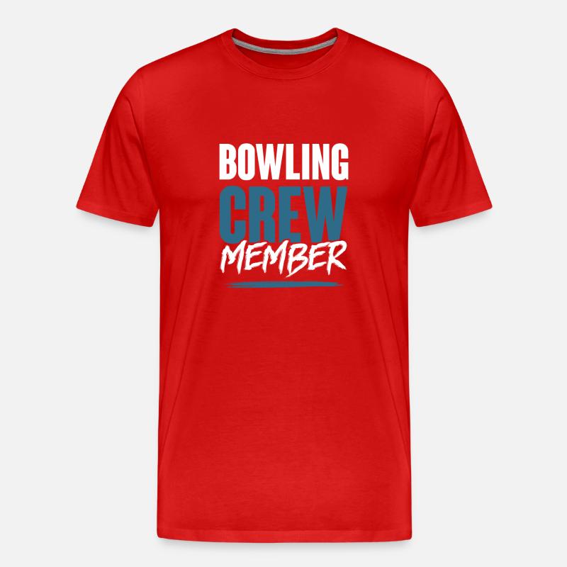 Bowling Crew - Männer Premium Bio T-Shirt - Rot