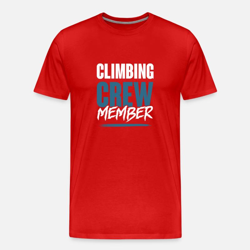 Climbing Crew - Männer Premium Bio T-Shirt - Rot