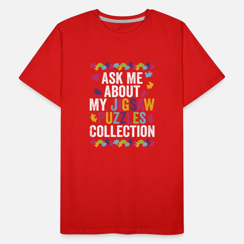 Posez-moi des questions sur la résolution de ma collection de puzzles T-shirt bio Premium Homme