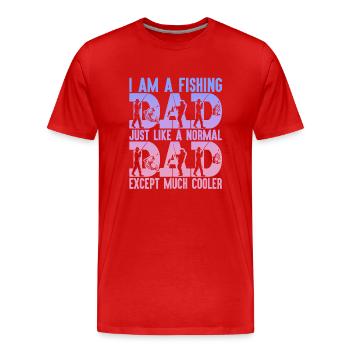 fisch, fisch, angeln, see, meer, angeln, fauna, exotisch - Männer Premium Bio T-Shirt - Rot - Vorne - Damien (186cm)