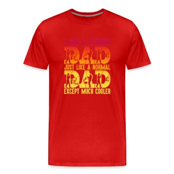 fisch, fisch, angeln, see, meer, angeln, fauna, exotisch - Männer Premium Bio T-Shirt - Rot - Vorne - Damien (186cm)