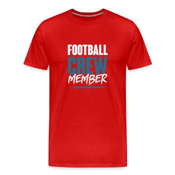 Équipe de football - T-shirt bio Premium Homme - rouge - Devant - Damien (186cm)
