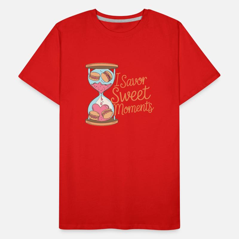 Amateurs de macarons Macarons français T-shirt bio Premium Homme