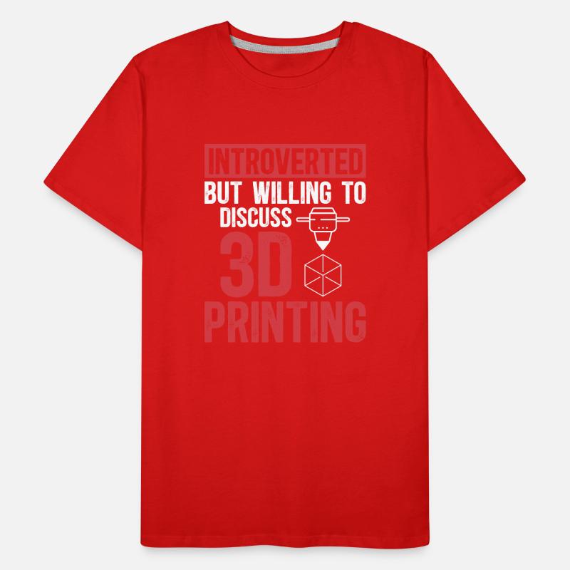 Imprimante 3D Impression 3D T-shirt bio Premium Homme