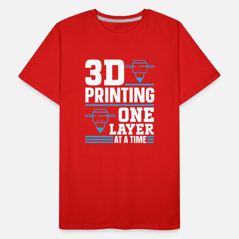 Imprimante 3D Impression 3D T-shirt bio Premium Homme