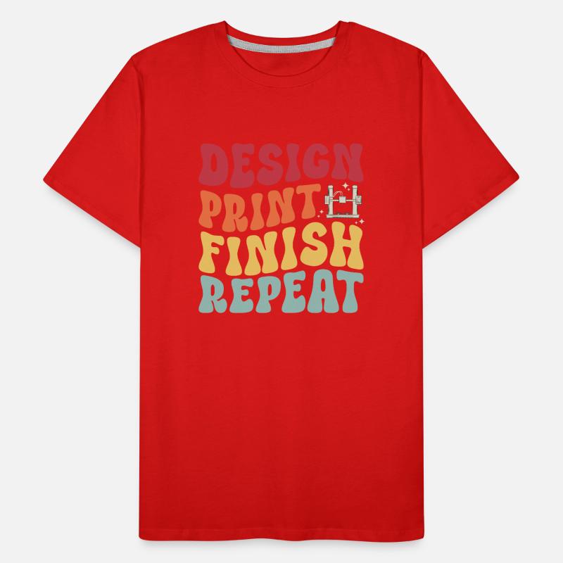 Imprimante 3D Impression 3D T-shirt bio Premium Homme