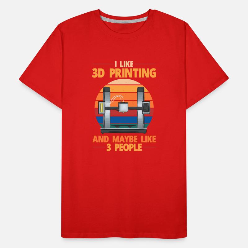 3D Printer 3D Printing Men's Premium Organic T-Shirt