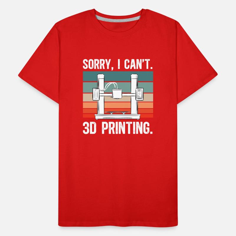 Imprimante 3D Impression 3D T-shirt bio Premium Homme