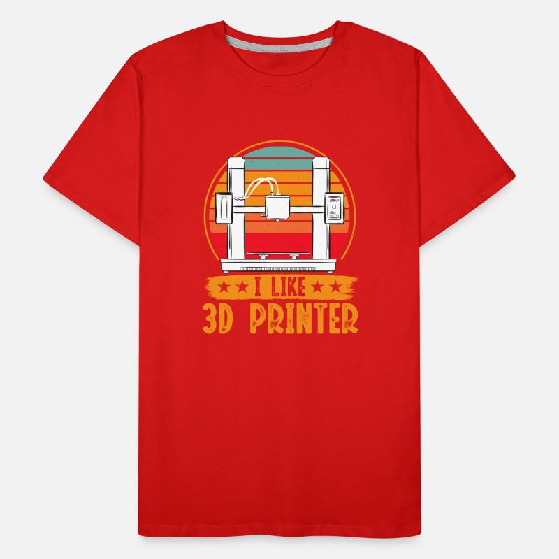 3D Printer 3D Printing Men's Premium Organic T-Shirt