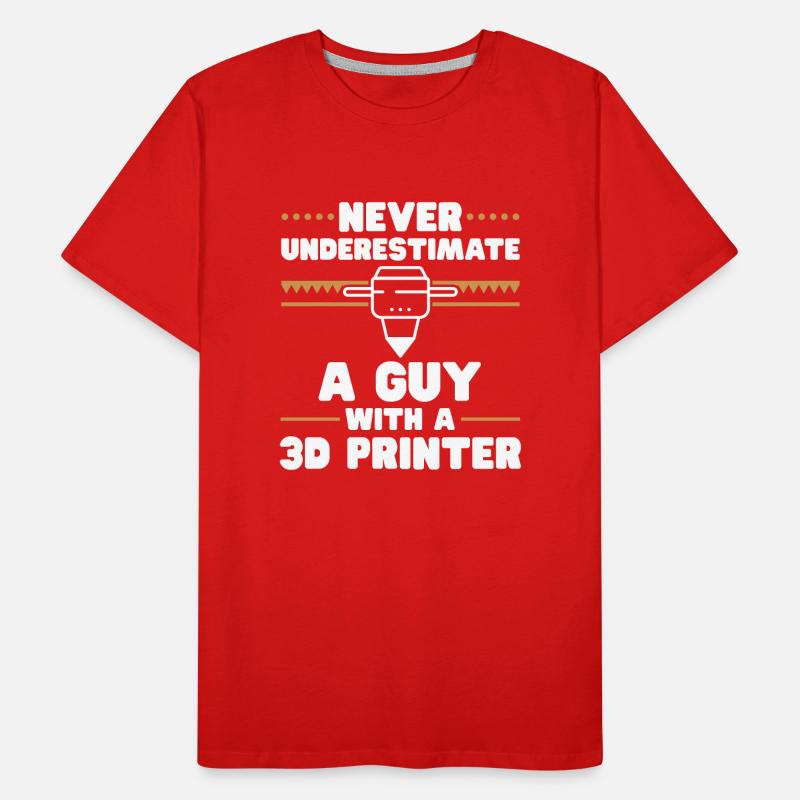 3D Printer 3D Printing Men's Premium Organic T-Shirt