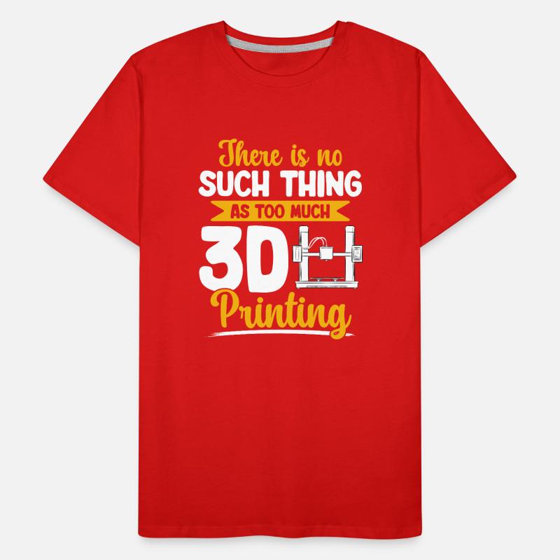 3D Drucker 3D Druck Männer Premium Bio T-Shirt
