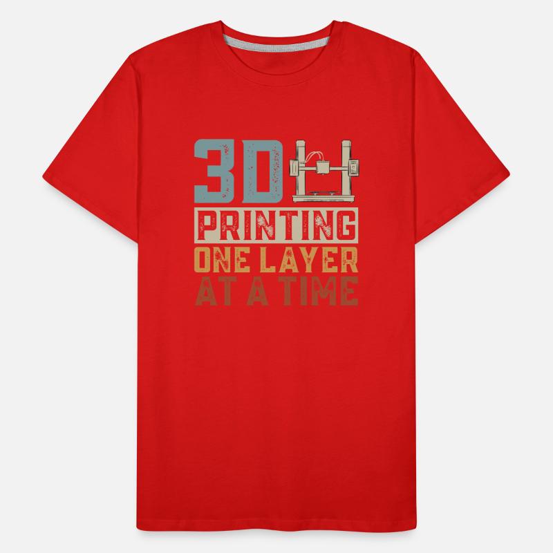 Imprimante 3D Impression 3D T-shirt bio Premium Homme