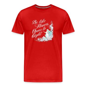 Ostara Eostre Equinox Witch Pagan Goddess Rituals - Men's Premium Organic T-Shirt - red - Front - Damien (186cm)
