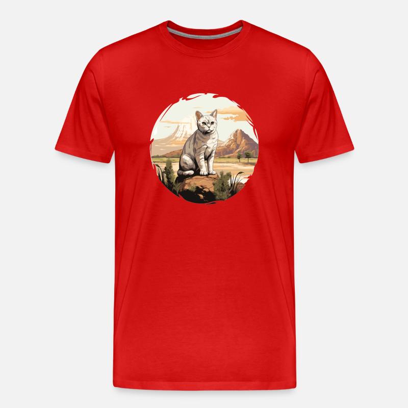 Burmilla Kätzchen Burmilla Katze - Männer Premium Bio T-Shirt - Rot