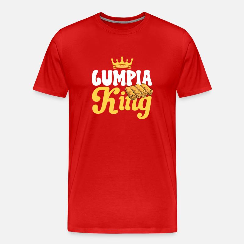 Lumpia Philippinisches Essen Philippinen - Männer Premium Bio T-Shirt - Rot