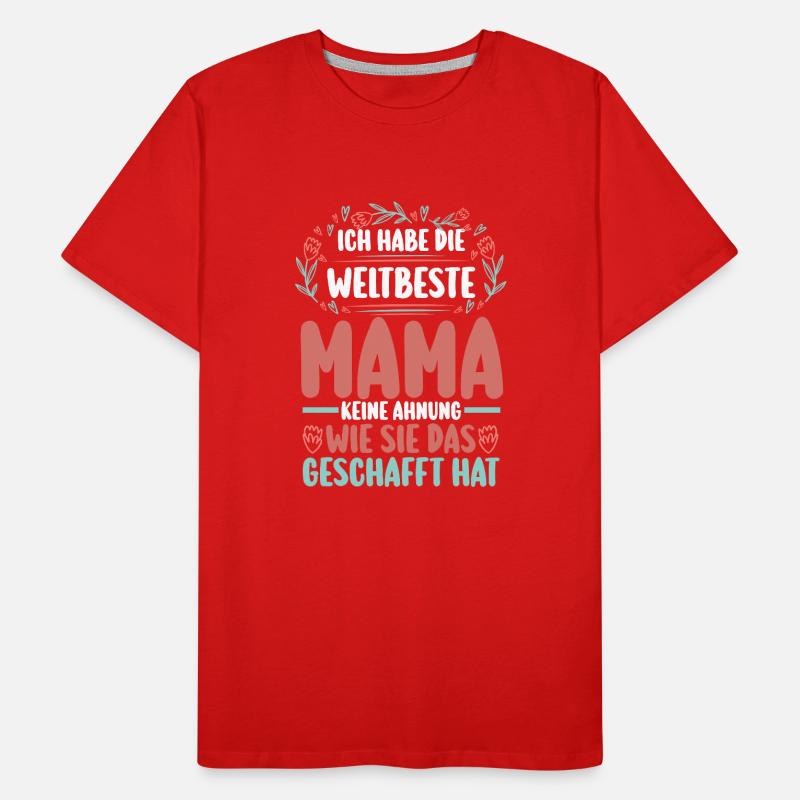 Mutter Muttertag Mama Männer Premium Bio T-Shirt