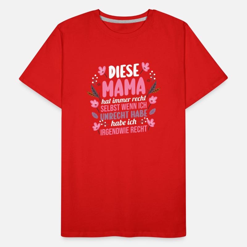 Mutter Muttertag Mama Männer Premium Bio T-Shirt