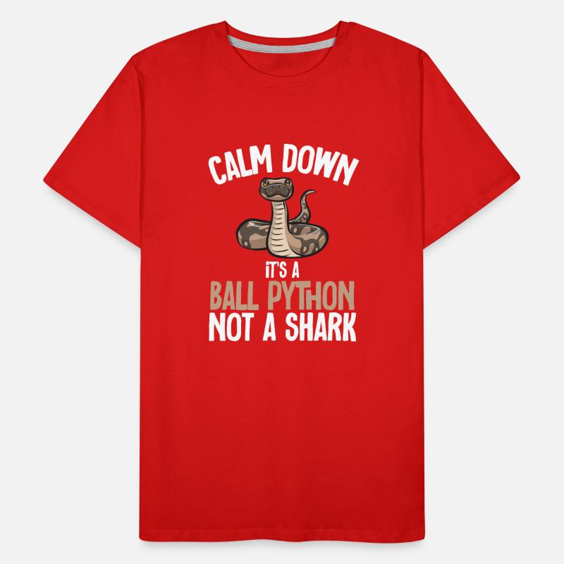 Ball Python Snake King Python Men's Premium Organic T-Shirt