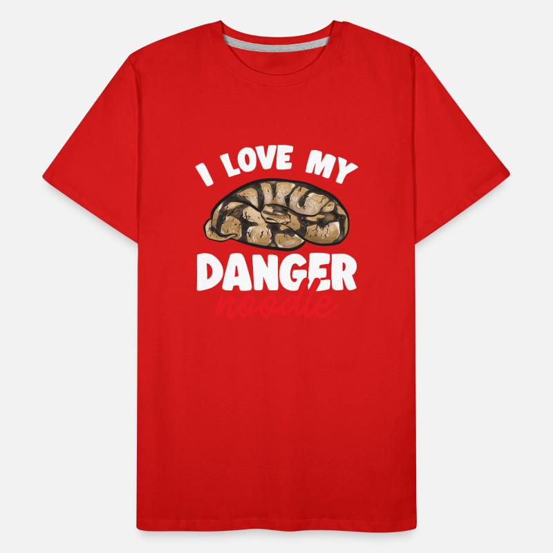 Ball Python Schlange Königspython Männer Premium Bio T-Shirt