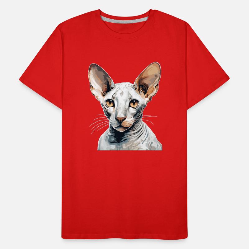 Cornish Rex Kätzchen Cornish Rex Katze Männer Premium Bio T-Shirt