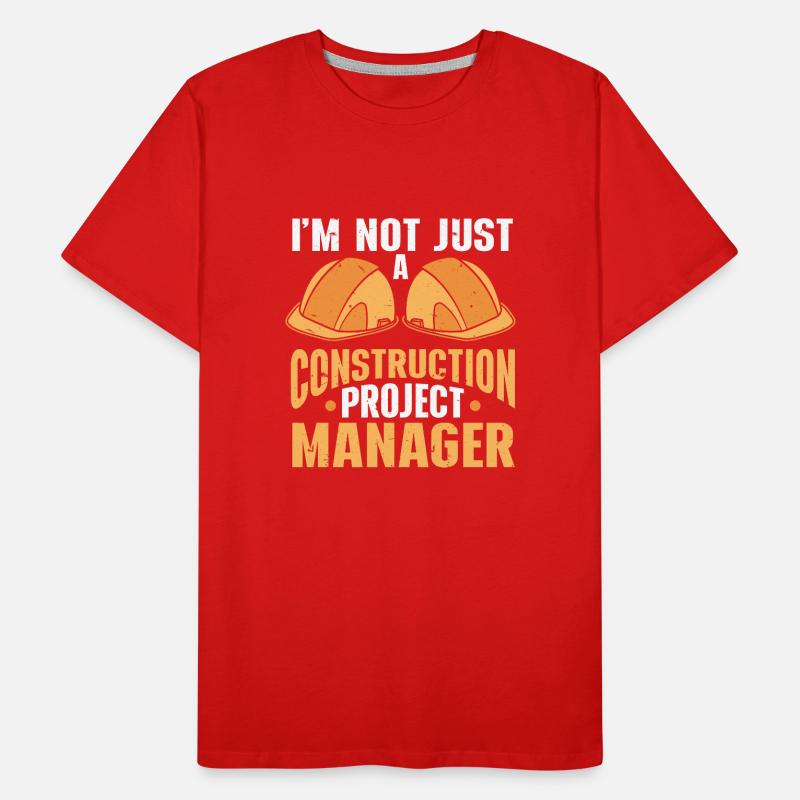 Construction Project Manager Men's Premium Organic T-Shirt