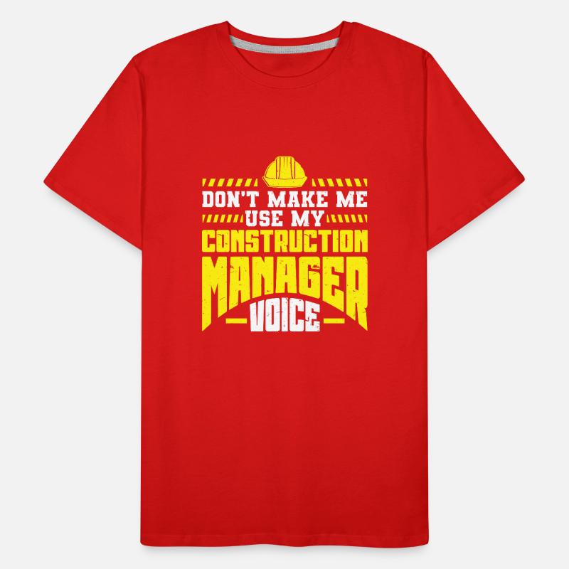 Construction Project Manager Men's Premium Organic T-Shirt