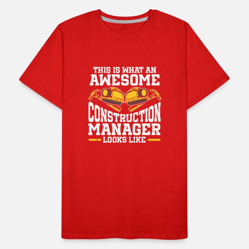Construction Project Manager Men's Premium Organic T-Shirt