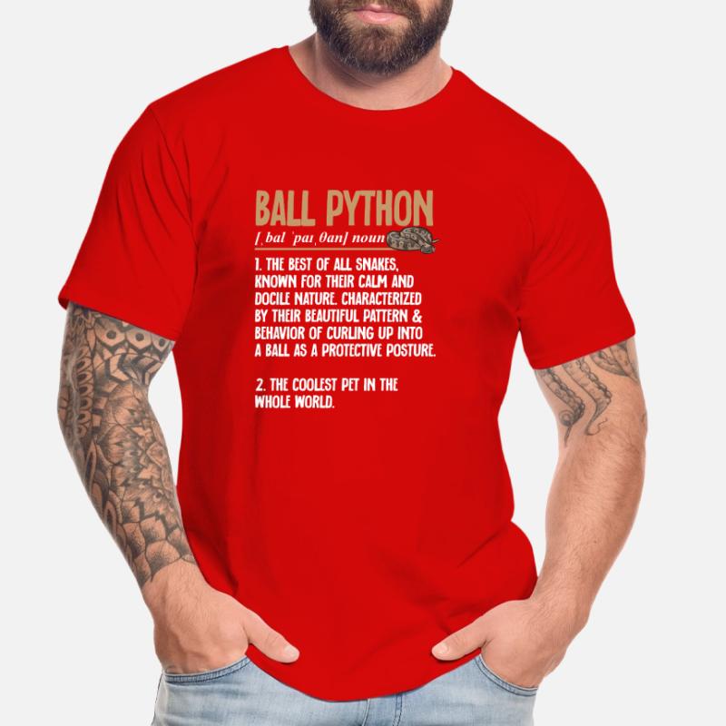 Ball Python Snake King Python T-shirt bio Premium Homme