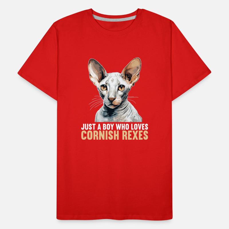 Cornish Rex Kätzchen Cornish Rex Katze Männer Premium Bio T-Shirt