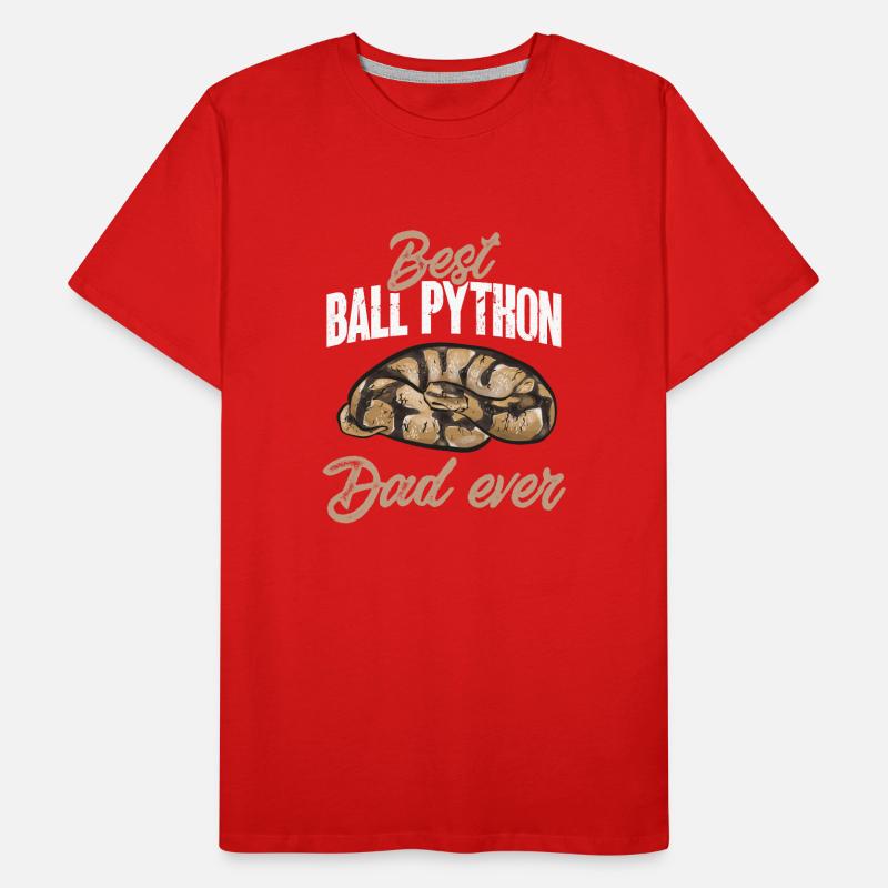 Ball Python Snake King Python T-shirt bio Premium Homme