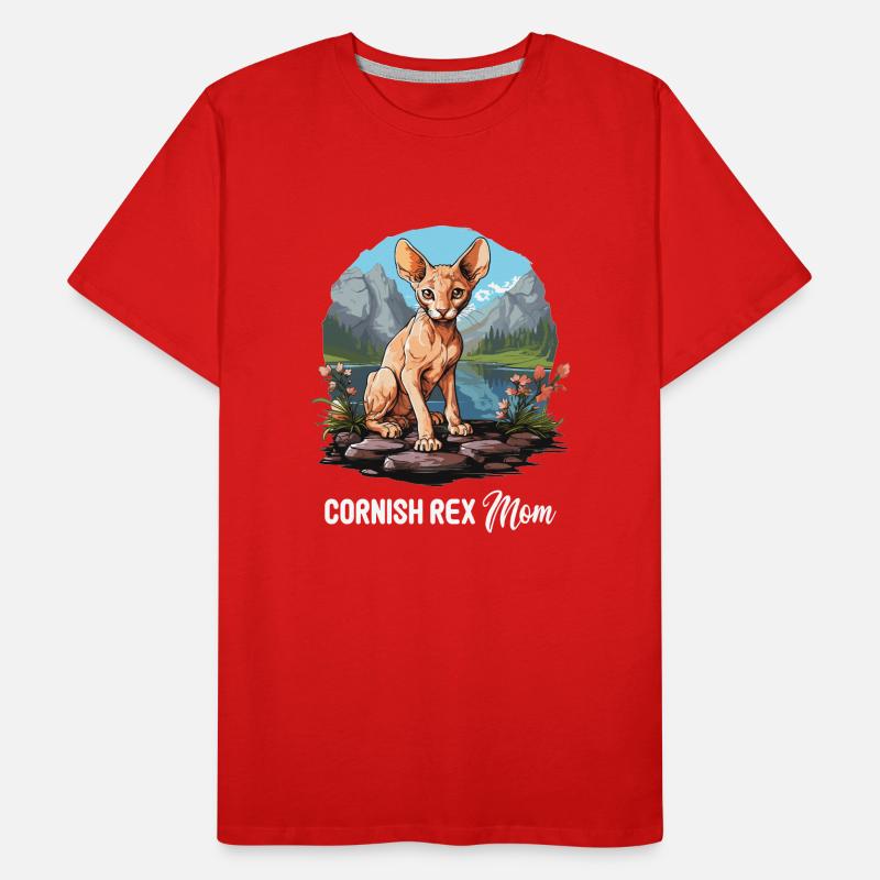 Cornish Rex Kätzchen Cornish Rex Katze Männer Premium Bio T-Shirt