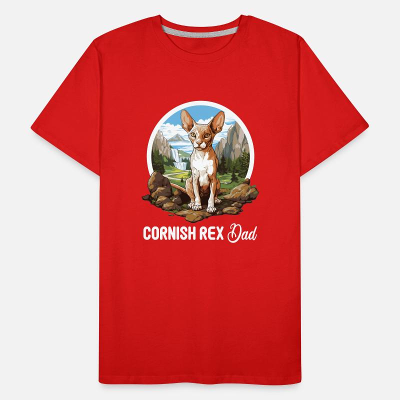 Cornish Rex Kätzchen Cornish Rex Katze Männer Premium Bio T-Shirt