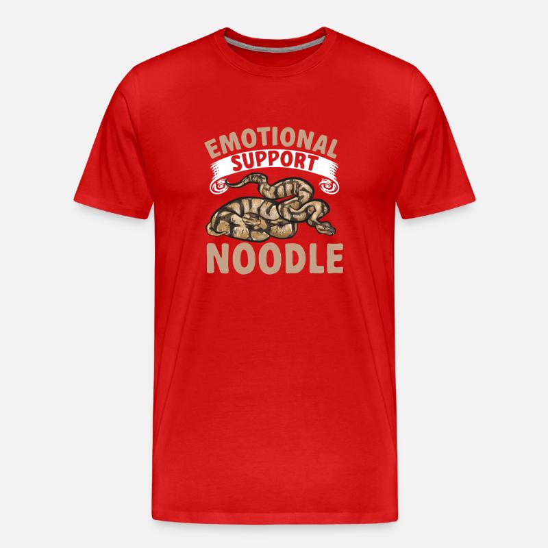 Ball Python Snake King Python - Men's Premium Organic T-Shirt - red