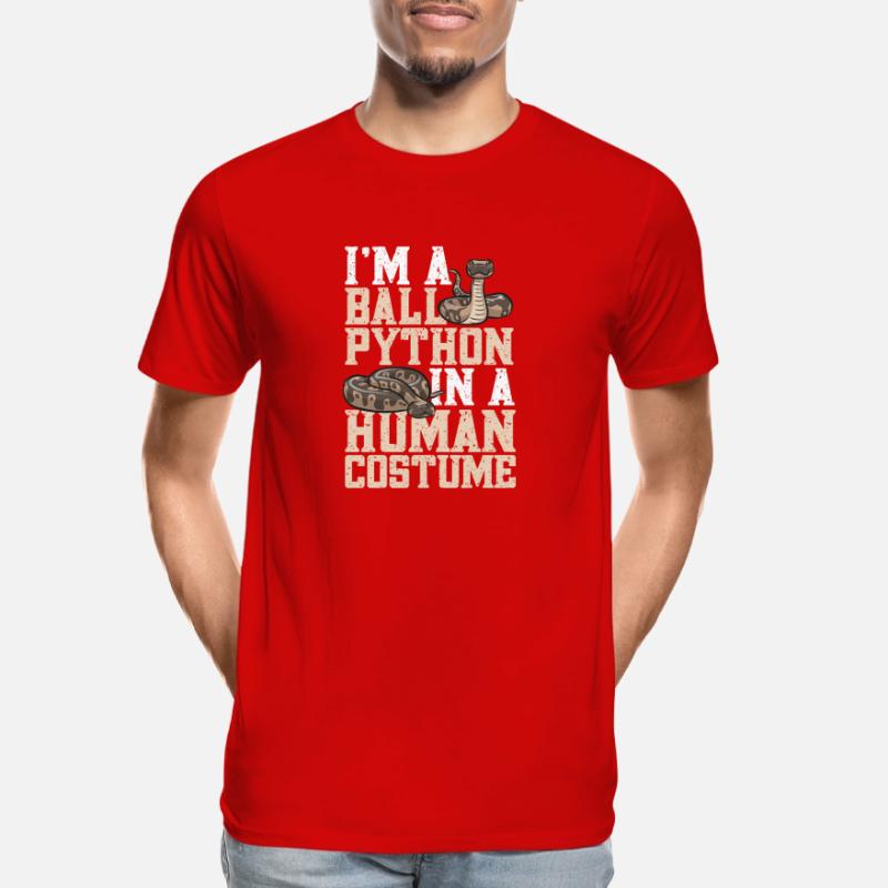 Ball Python Snake King Python Men's Premium Organic T-Shirt