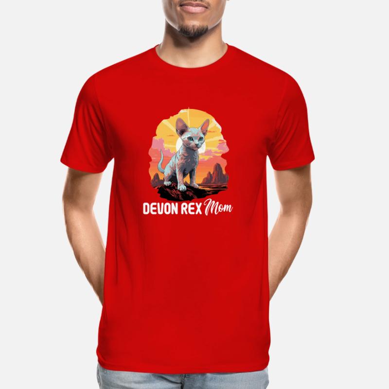 Devon Rex Kätzchen Devon Rex Katze Männer Premium Bio T-Shirt
