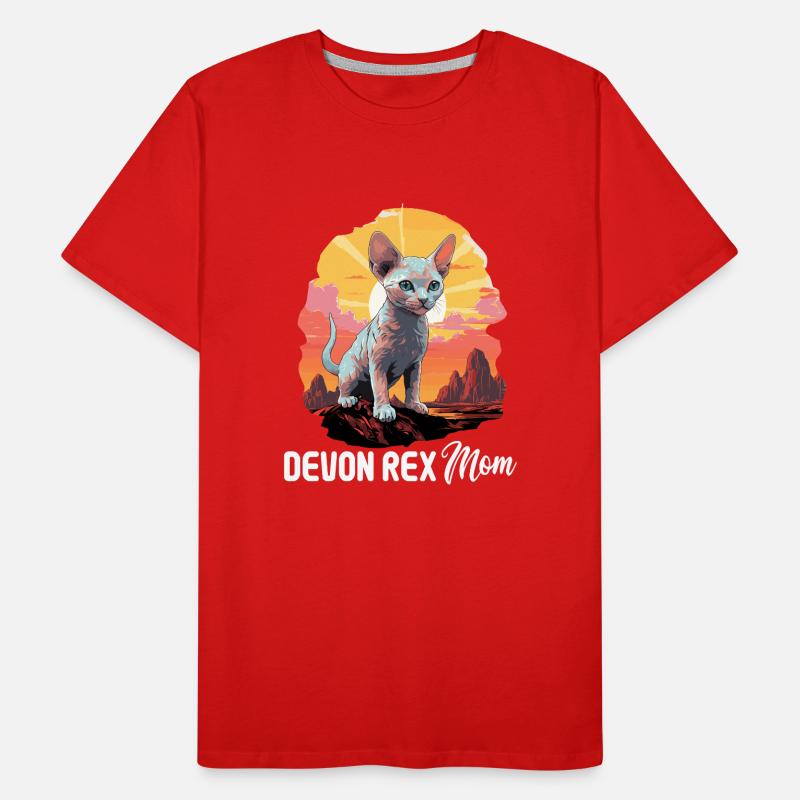 Devon Rex Kätzchen Devon Rex Katze Männer Premium Bio T-Shirt