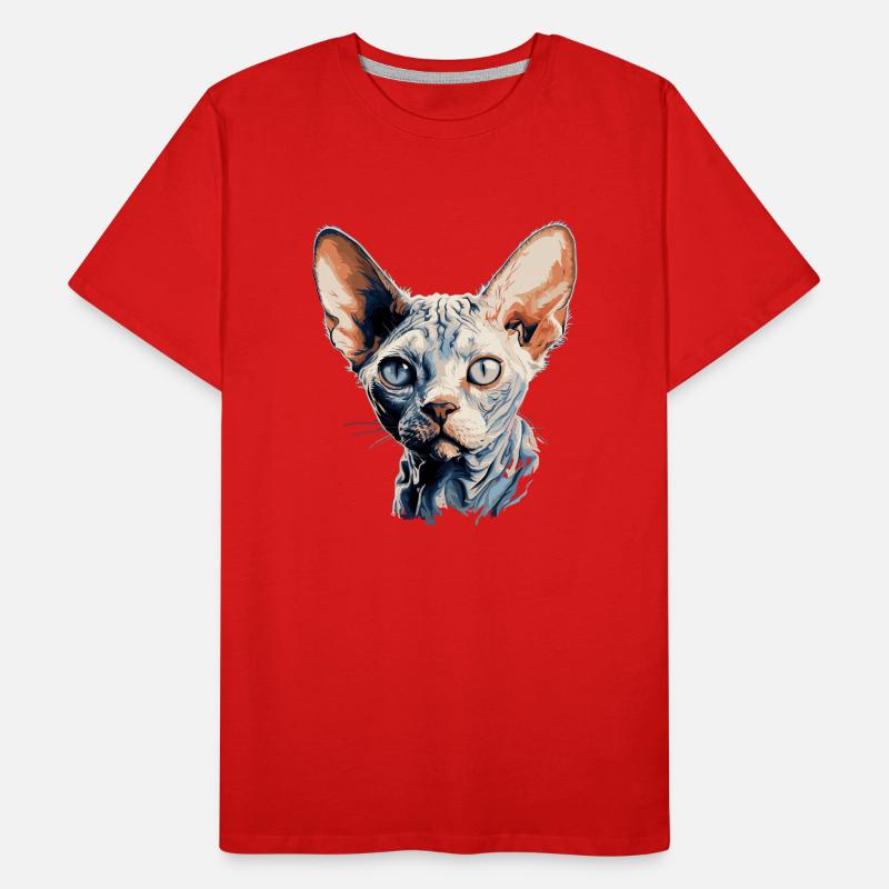 Chaton Devon Rex Chat Devon Rex T-shirt bio Premium Homme