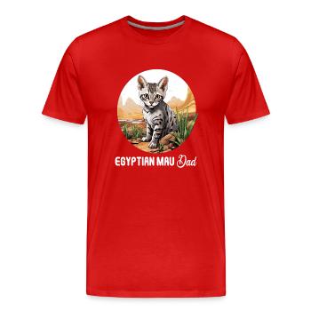 Egyptian Mau Kätzchen Katze Ägyptische Mau - Männer Premium Bio T-Shirt - Rot - Vorne - Damien (186cm)